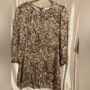 WILFRED Aritzia   leopard print dress Sz 4